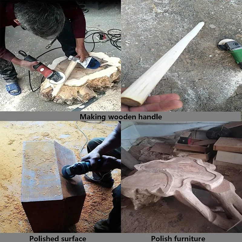 목재 조각 디스크 연마기 쉐이핑 디스크, 7/8 인치 보어 목재 그라인딩 휠, 조각 연마 디스크 (100mm, 아크 타입, 실버)