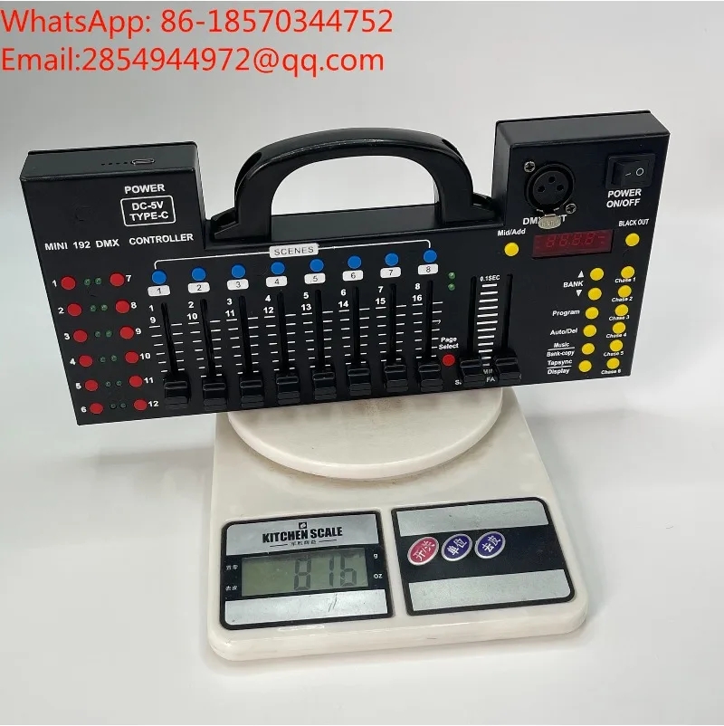 Mini Stage Lighting Console DMX192 Console Stage Lighting Equipment DC5V Professional Controller