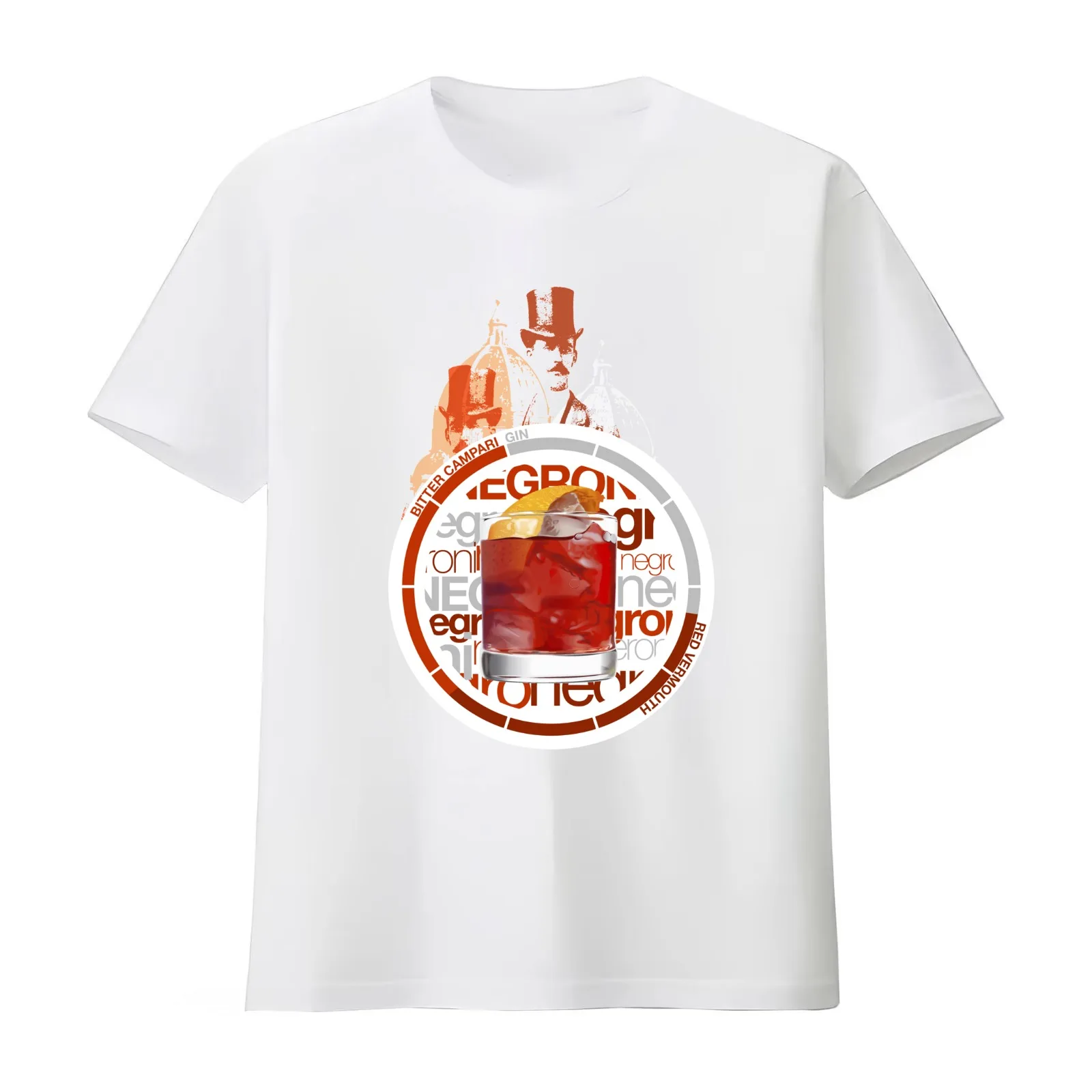Negroni recipe T-Shirt Summer Casual Cotton Tee Oversized Streetwear Tops Vintage Graphic Print Loose Fit Short Sleeve