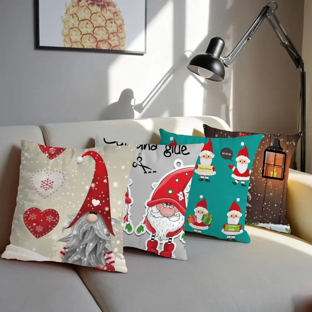 Cushion Cover  Eye-catching Soft Pillow Cover Cushion Case Xmas Holiday cojines decorativos para sofá