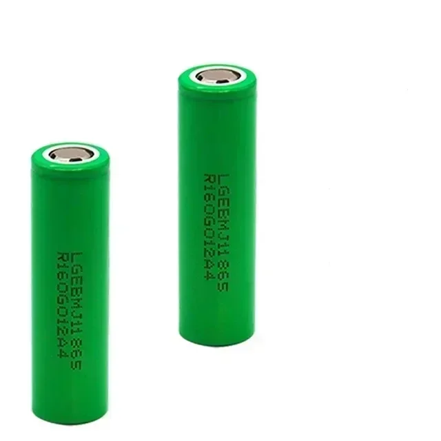 Batterie aste au lithium-ion avec chargeur, LGDB, MJ1, 18650, 3.7V, 3500mAh, décharge 30A annulée, utilisée pour lampes de poche, outils électriques, jouets