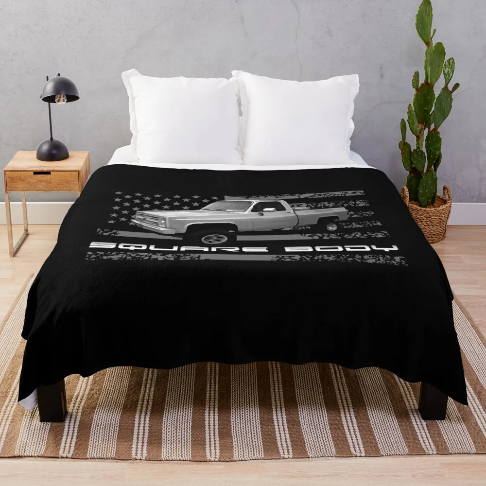 

1985 K10 Square Body Pickup Truck Throw Blanket Furry Blankets Luxury Thicken Blanket