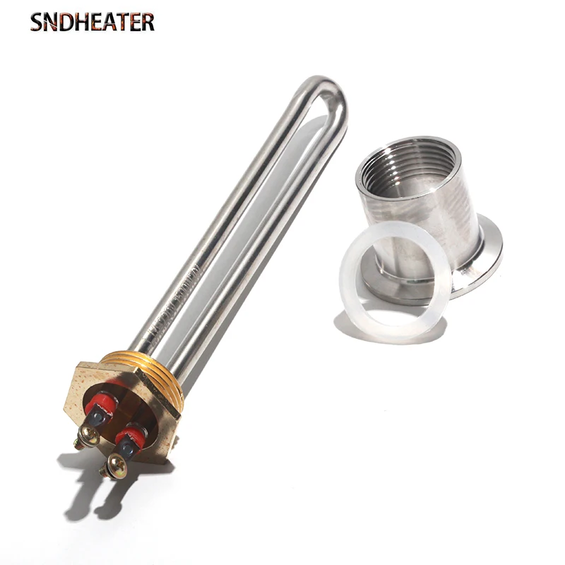 SNDHEATER Electric Boiler Heater Heating Tube with Accessories 304SS DN25/32mm G1\