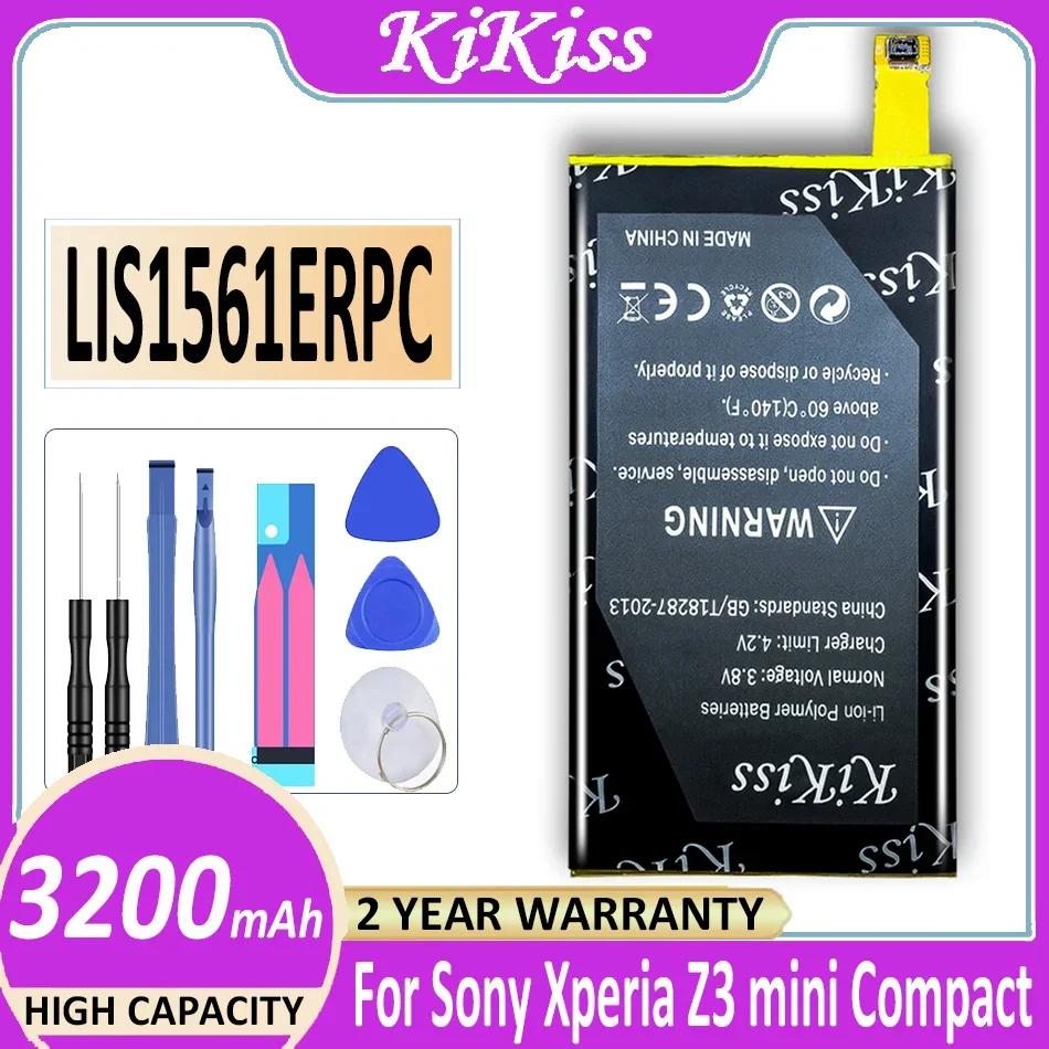 

Аккумулятор LIS1561ERPC на 3200 мА · ч для Sony Xperia Z3 Compact Z3c Mini Z3cmini D5803 D5833 для C4 E5303 E5333 E5363 E5306