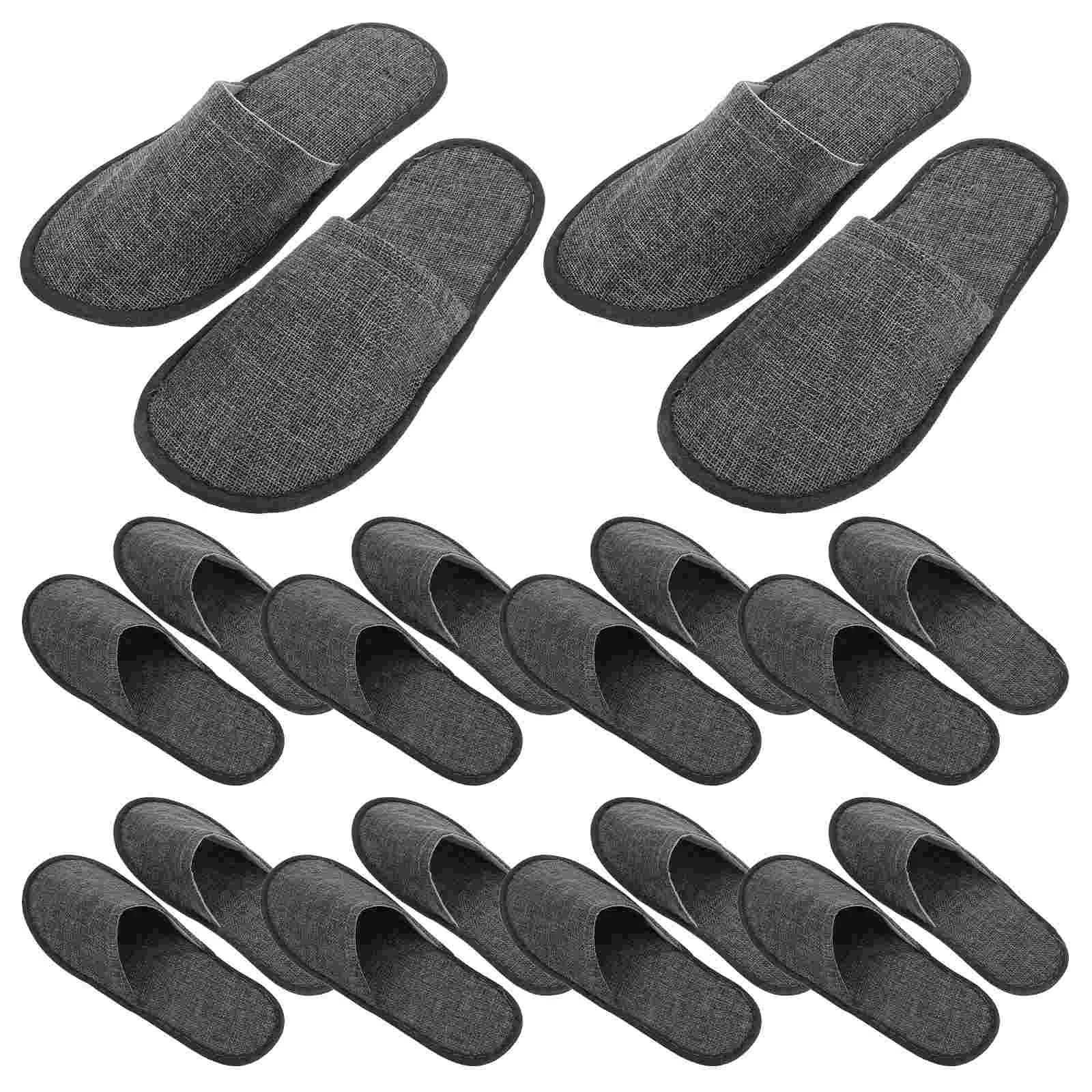 10 Pairs Beach Portable Folding Slippers Miss Woman House Guest Plush Wedding Day Bride One Time