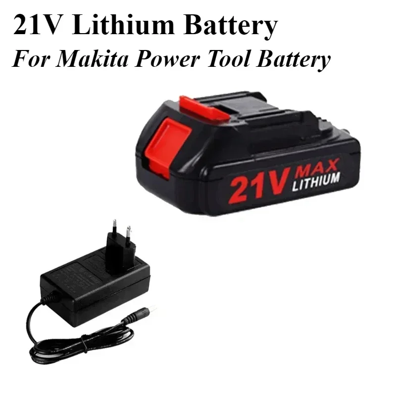 21V High Capacity Rechargeable Lithium Battery For Makita 18V 21V Power Tools Cordless Wrench Saw Drill Grinder Screwdriver