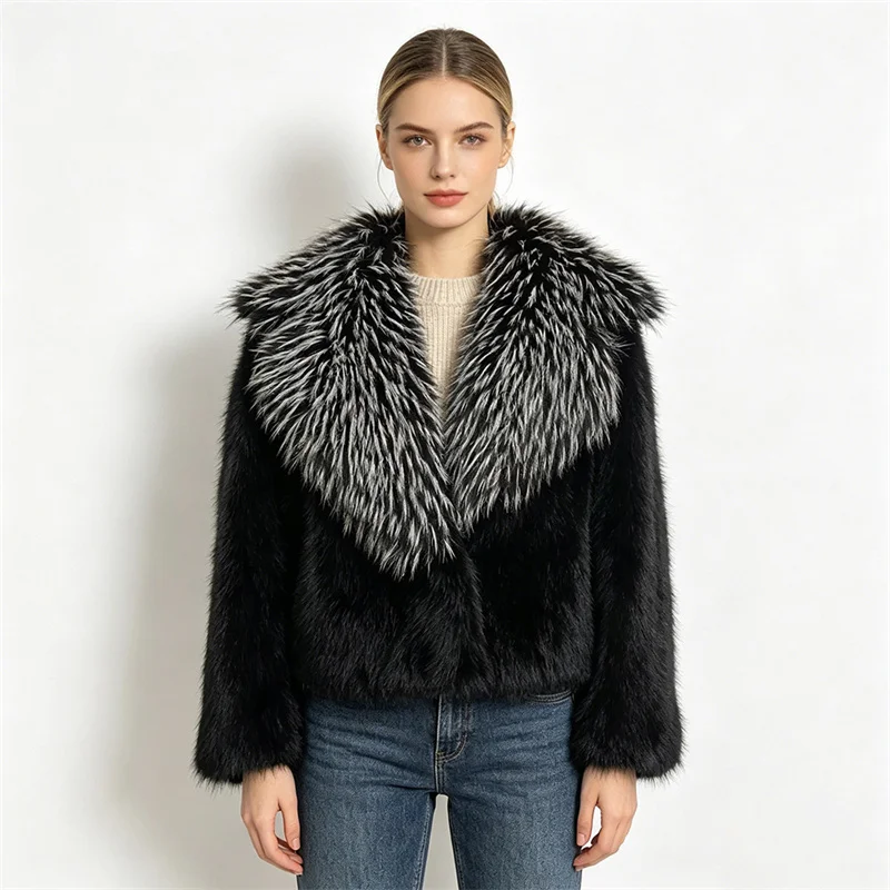 Female Winter Coat Faux Fur Coat Women Overcoat Fluffy Fur Jacket High-quality Fur Coat Clothing Women's Luxury Winter Coat