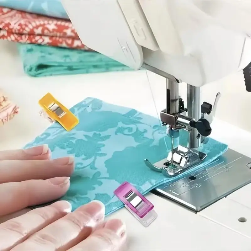50 Stück Bunte Nähclips Mehrzweck BPA-freie Kunststoffclips für Stricken, Häkeln, Nähen, Heimwerkerzubehör – Detail 11