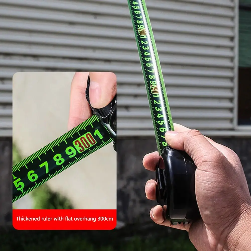 5m Fluorescent Steel Tape Measure Meter Wear-Resistant Thickened Measurement Ruler Multi-Use Measuring Distance Tool