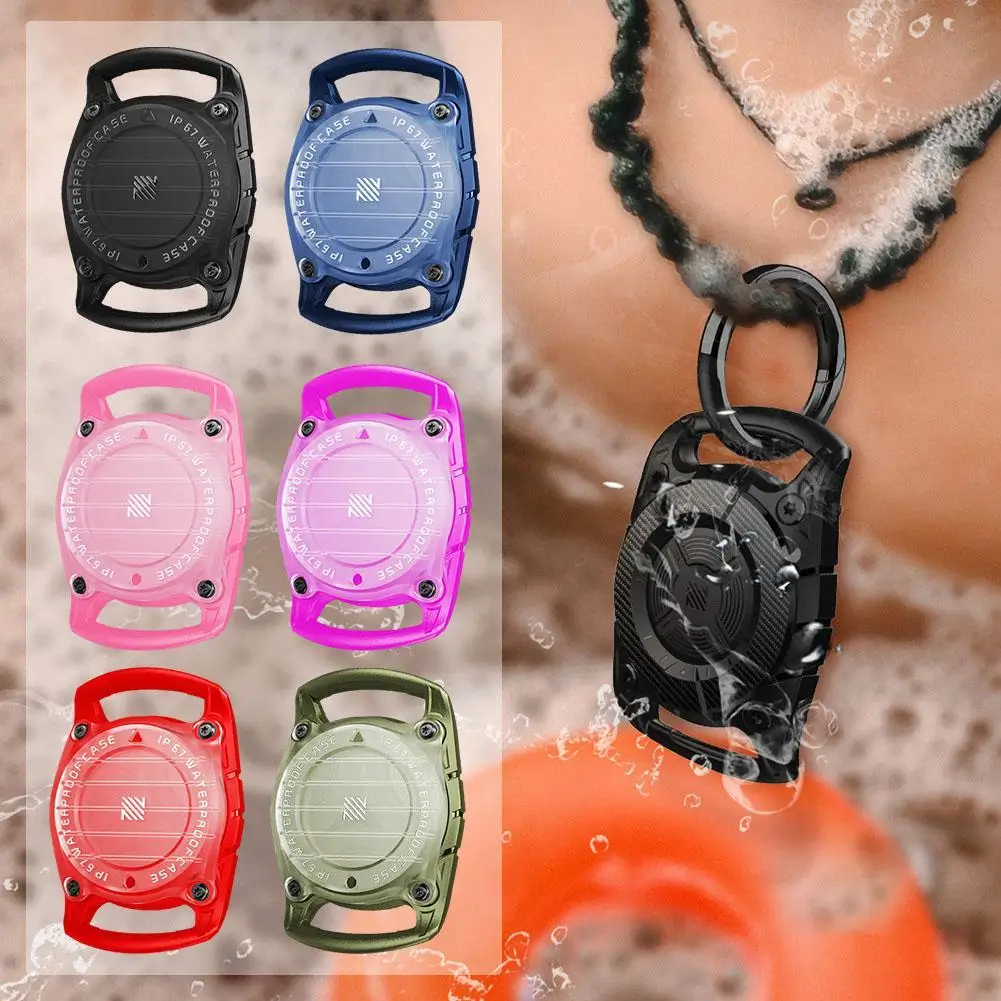 For Apple Case Keychain Protective Dog Cat Collar  GPS Finder P67 Waterproof Protective Case Apple Air Tag Tracker Holder