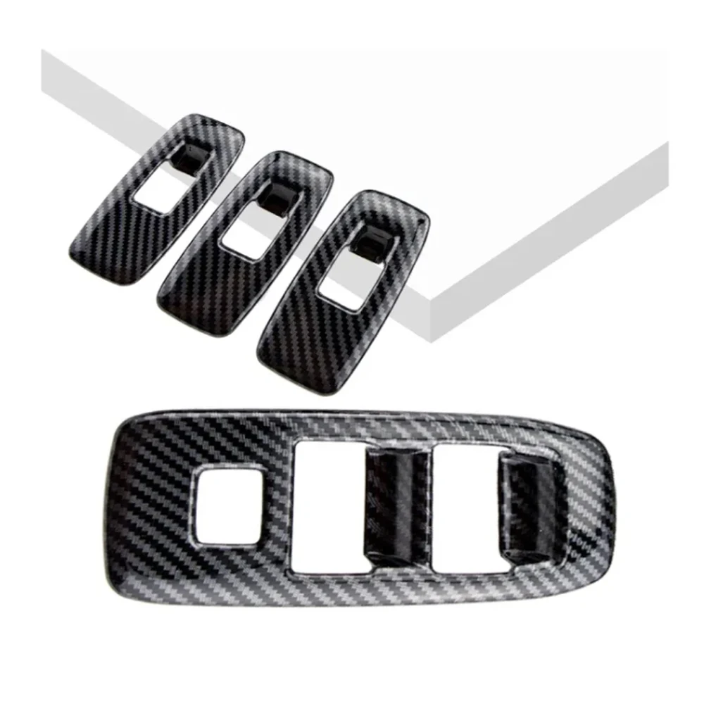 ABS Windows Lifter Button Panel Cover Trim For Ford Ranger Everest Endeavor 2015-2022 LHD Car Stickers Accessories