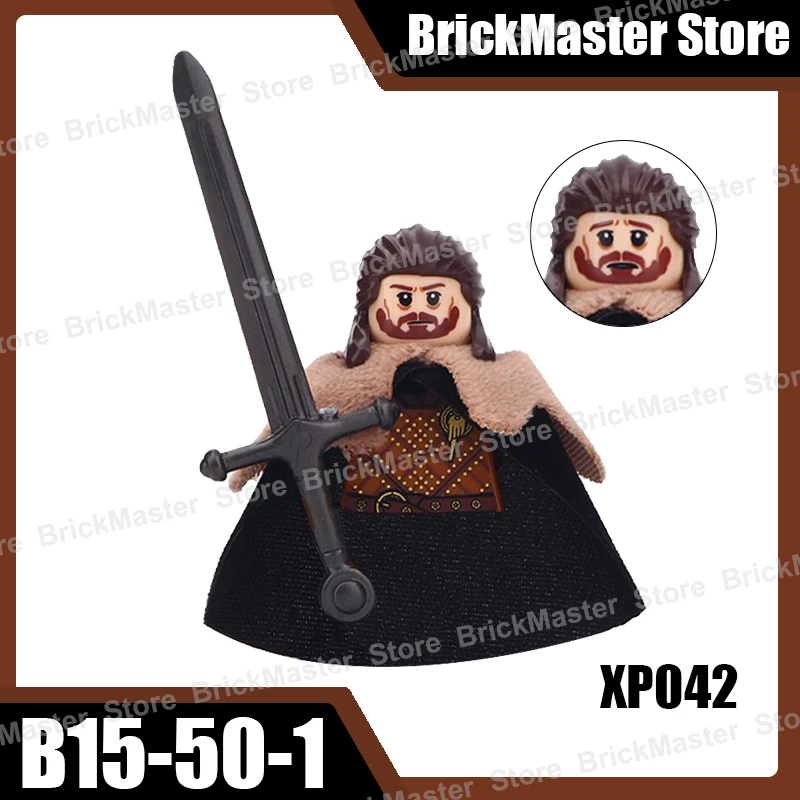 MOC Mittelalterliche Militär Ritter Krieger Soldat Figuren Bausteine Burg Krieg Waffen Schild Schwert Mantel Bogen Ziegel Spielzeug Geschenke