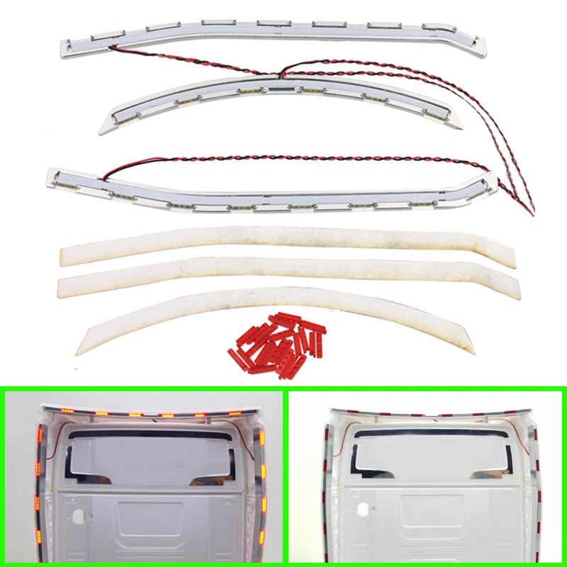 

LED Flanking Lights Lamp Strip for 1/14 Tamiya RC Truck Car Scania 770S 6X4 56368 8X4 56371 Diy Parts Toys