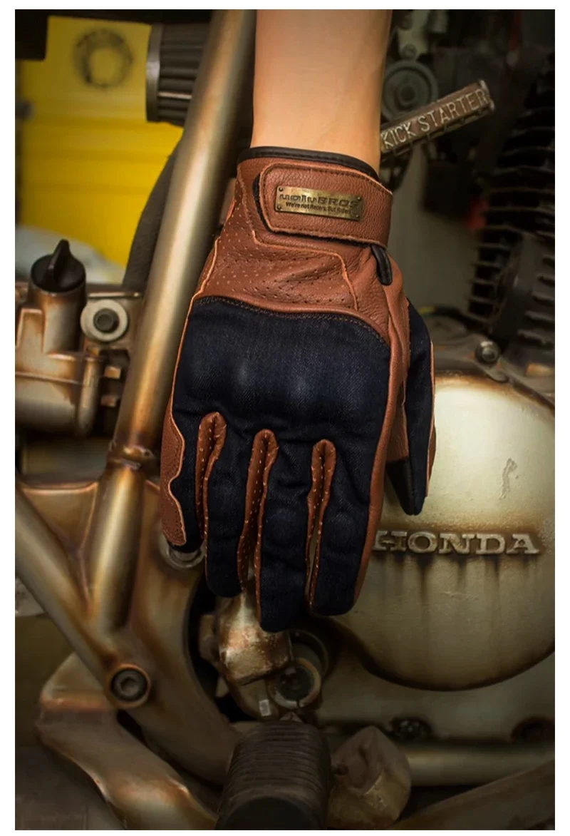 

Uglybros Retro Motorcycle Gloves Full Finger Breathable Touchscreen Men Women Motorbike Riding Gloves Motocross Moto Racing Bike