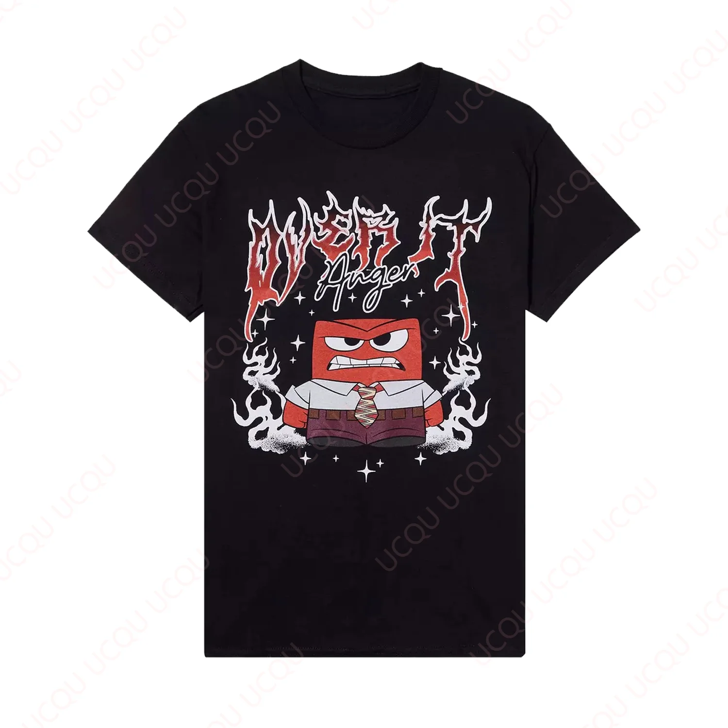 

Disney Pixar Inside Out 2 Anger Boyfriend T-Shirt Valentines Gift New Summer Unisex Tops Tee Hot Sale Faddish Casual Tee