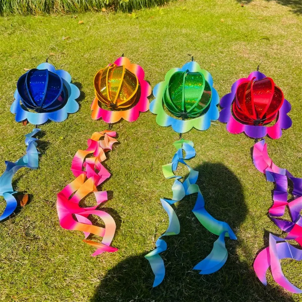 Kleurrijke Bloem Bal Hortensia Windmolen Geen Giftig Hangende Doek & Plastic Ornament Draaiende Windmolen Outdoor Kinderspeelgoed