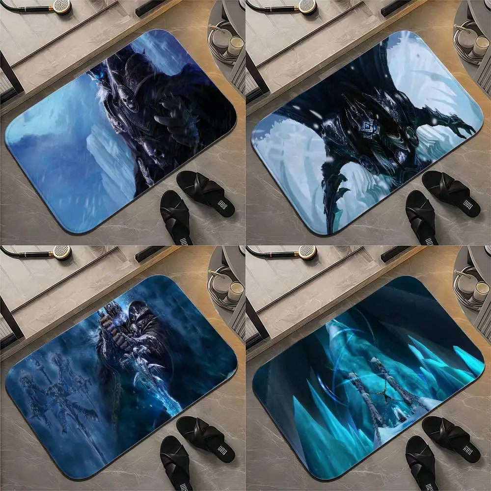 

World Of Warcraft Lich King Floor Mat Printed Large Carpets Room And Bedroom Carpets Bathroom Anti Slip Door MATS Small Carpets