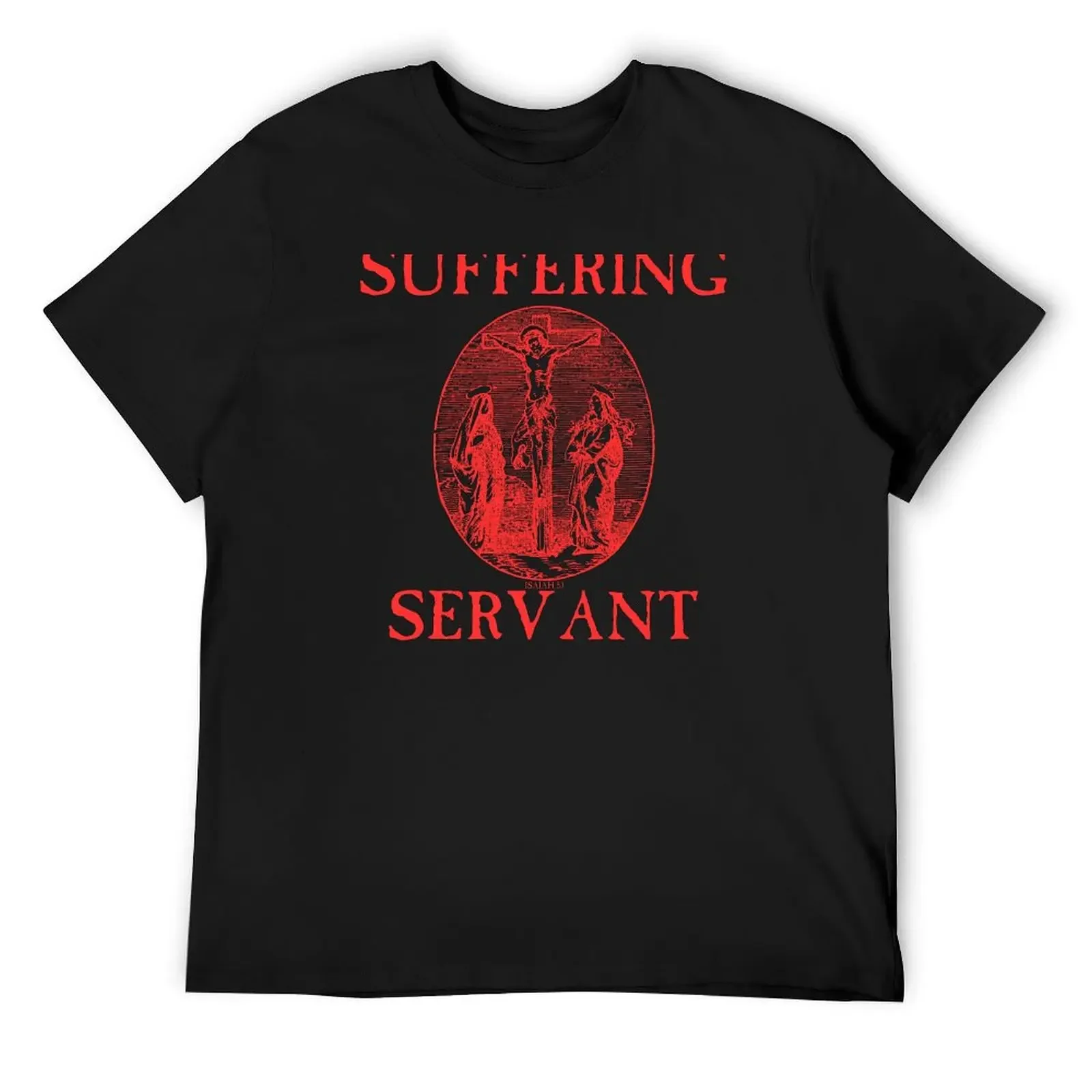 Suffering Servant Jesus Crucifixion Metal Hardcore Punk T-Shirt oversized mens graphic t-shirts hip hop