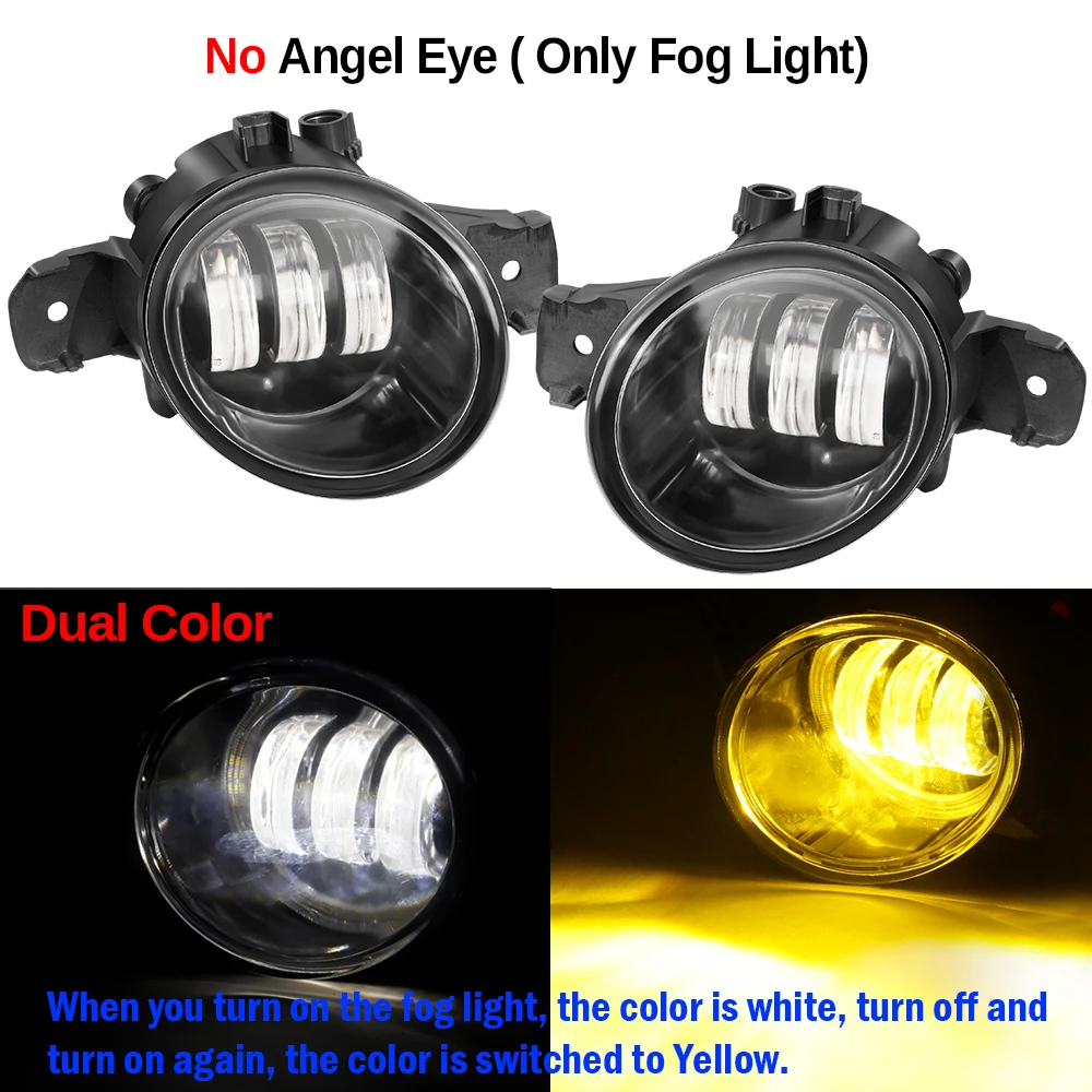 Plug-and-Play Clear LED Fog Lights For 2010-2014 Infiniti G25 G37 Q60 Sedan – Bright 6000K Cold White, DOT/SAE Approved, 55W 12V Pair