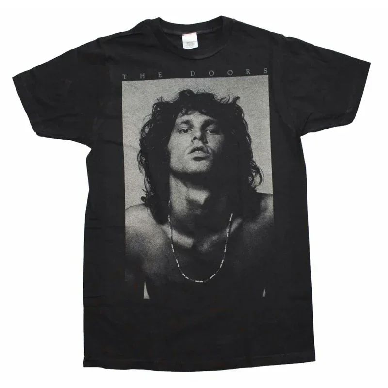Camiseta holgada de manga corta con estampado clásico para mujer, banda de Rock Vintage Jim Morrison Jim Morrison The Doors Gate
