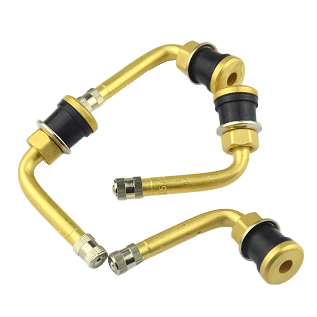 Universal TR570C Brass Truck Tubeless Tire Elbow Rod Valve Stem Bus 90 Degree Bend Tyre Valve Stem