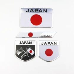 Insignia con emblema de bandera japonesa, pegatina de estilo de coche para motocicleta, para KAWASAKI, SUZUKI, YAMAHA, Honda, Toyota, Nissan, Mazda, Mitsubishi