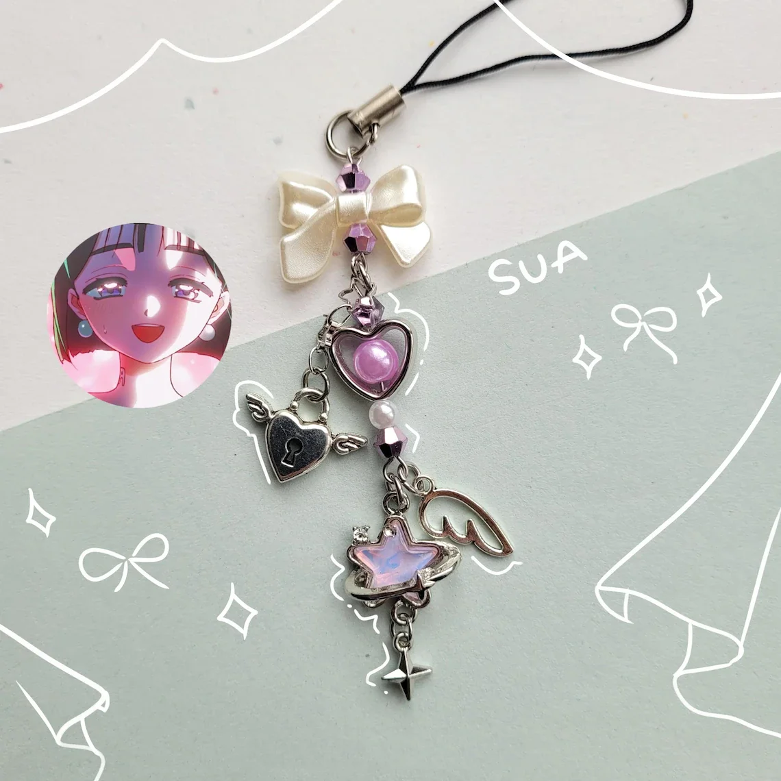 PRE-ORDER Alien Stage Phone Charm Keychain image