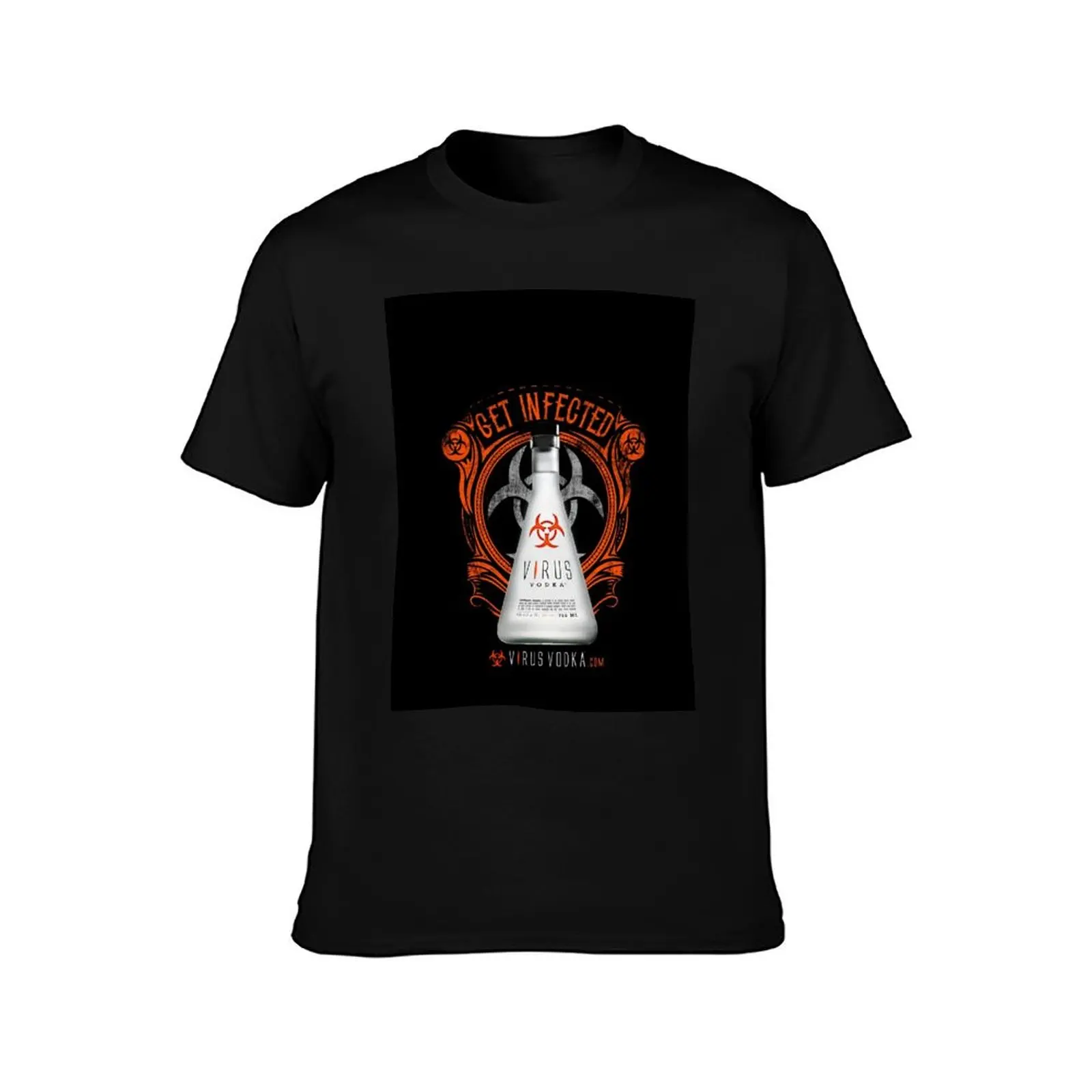 The Official Virus Vodka Bottle Graphic T-Shirt designer shirts vintage graphic tee sublime men graphic t shirts image 2