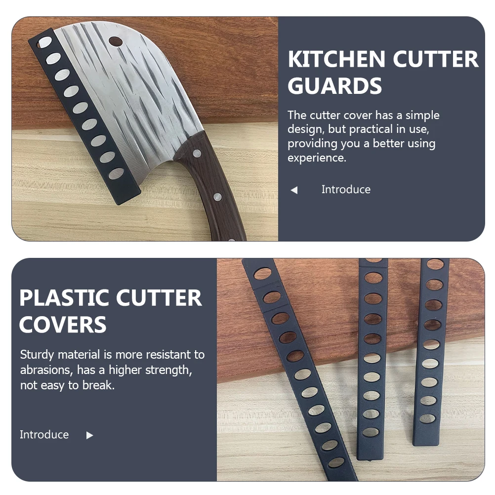 

5pcs Plastic Covers Kitchen Guards Protective Sleeve Knife Protector Household Supply Hollow Sleeve Sturdy Protective