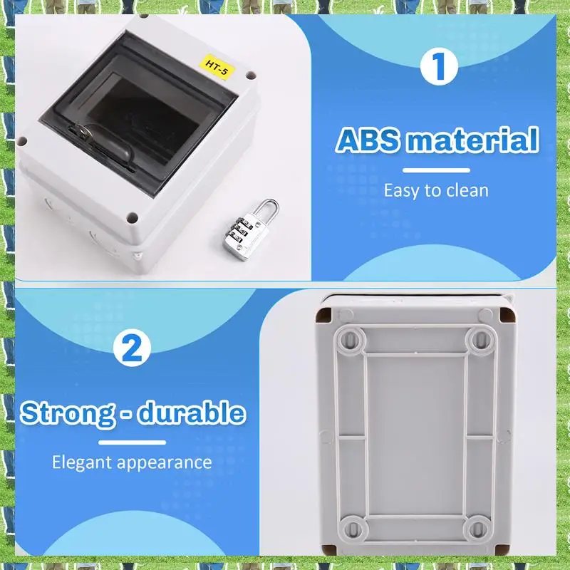 

Распределительная коробка серии FTS HT 5WAY ПК IP65 Водонепроницаемая распределительная коробка Открытый пластиковый электрический выключатель с замком