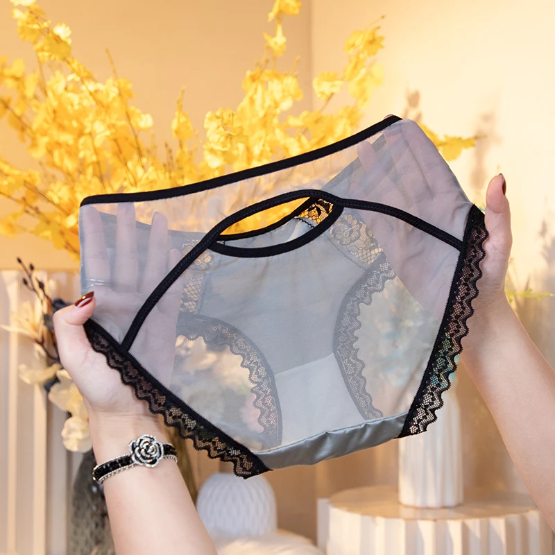 5PCS Women Lace Panties High Waist Lingerie Brief Sexy Women\'s Underwear Cheeky Sexy Woman Lingeries Intimates