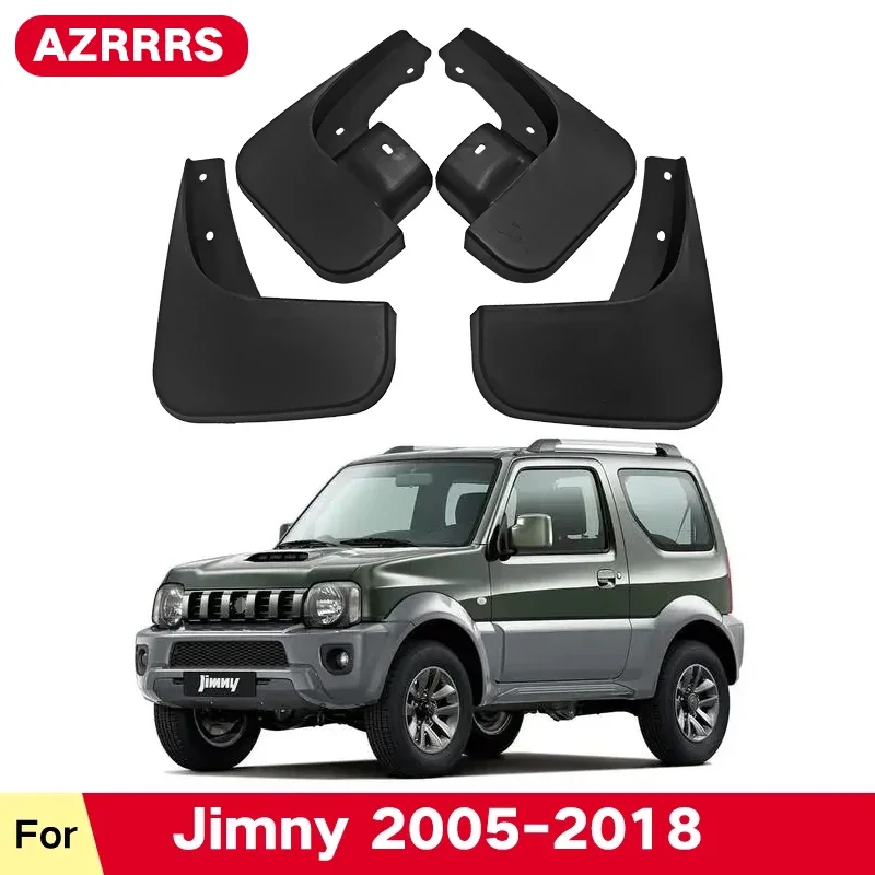 Mud Flaps For Jimny Suzuki 2005-2018 Splash Guards Fender MudFlaps Front Rear Mudguards Car Accessories