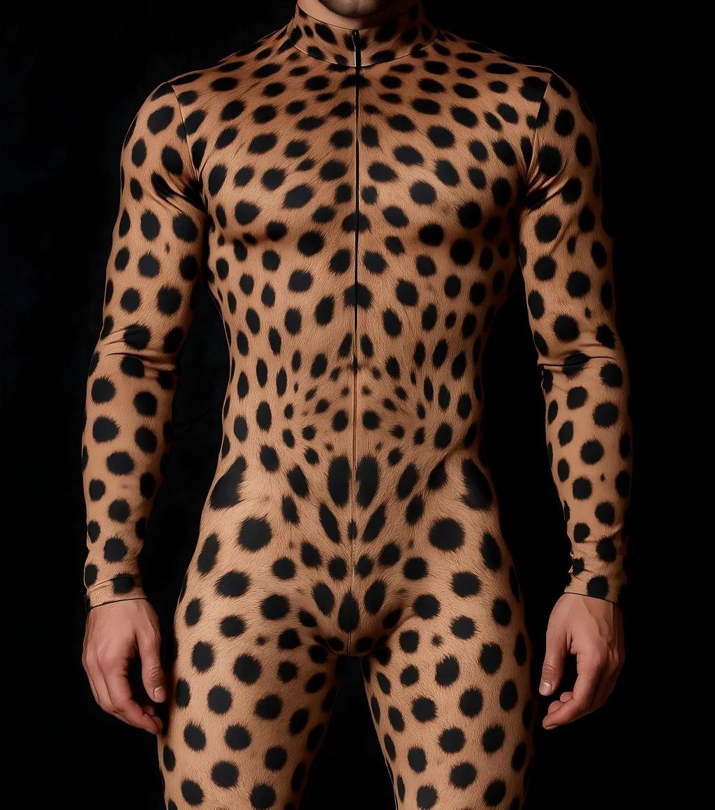 Herren Halloween Cyberpunk Jumpsuit 3D Digitaldruck Roboter Zentai Erwachsenen Cosplay Catsuit Bodysuit Karneval Rennrad Kostüm – Detail 32