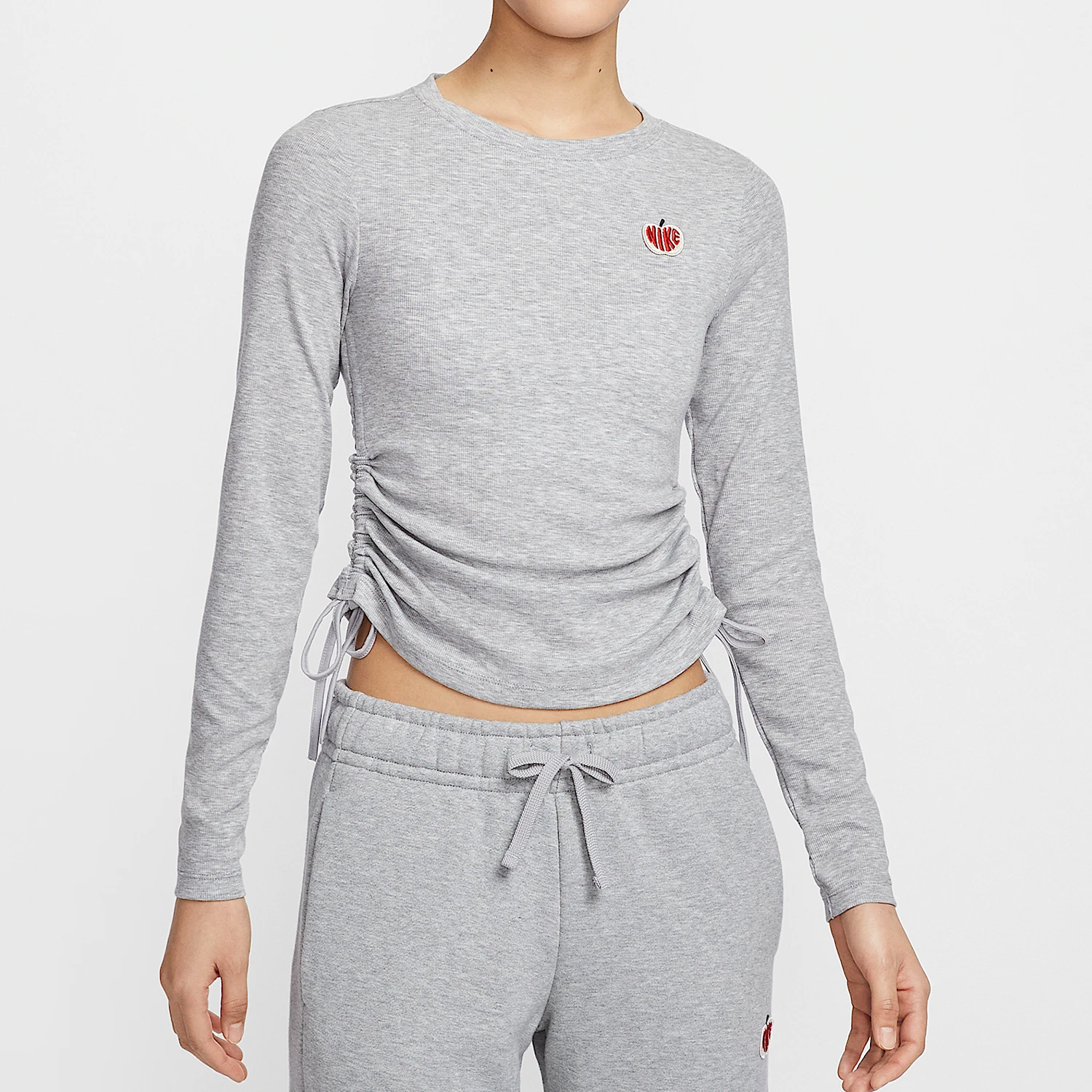 

Nike Official Genuine 2025 Spring Women's Knitted Slim Waist Long Sleeve HV8728-063