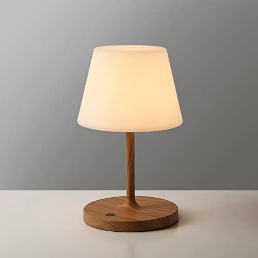Outdoor Battery Operated Table Lamp Waterproof, 4000mAh Cordless Table Lamp Rechargeable, Touch Dimmable Desk Lamp, LED Night L