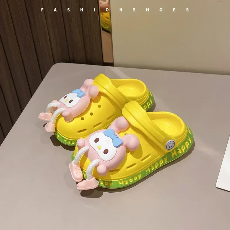 

Summer Kids ShoesSandals Hole Children's Shoes Slippers Soft Anti-Skid Cartoon Design Hole Baby Shoes Sandy Beach For Boys Girls