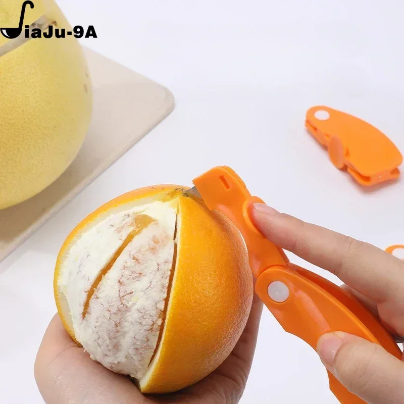 1pc Orange Folding Peeler Peeling Knife Peeler Kitchen Accessories Kitchen Gadgets