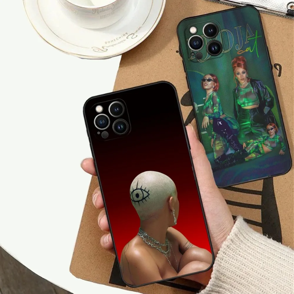 

Doja Cat Scarlet Singer Phone Case For Apple iPhone 15,14,13,12,11,XS,XR,X,8,7,Pro,Max,Plus,mini Silicone Black Cover