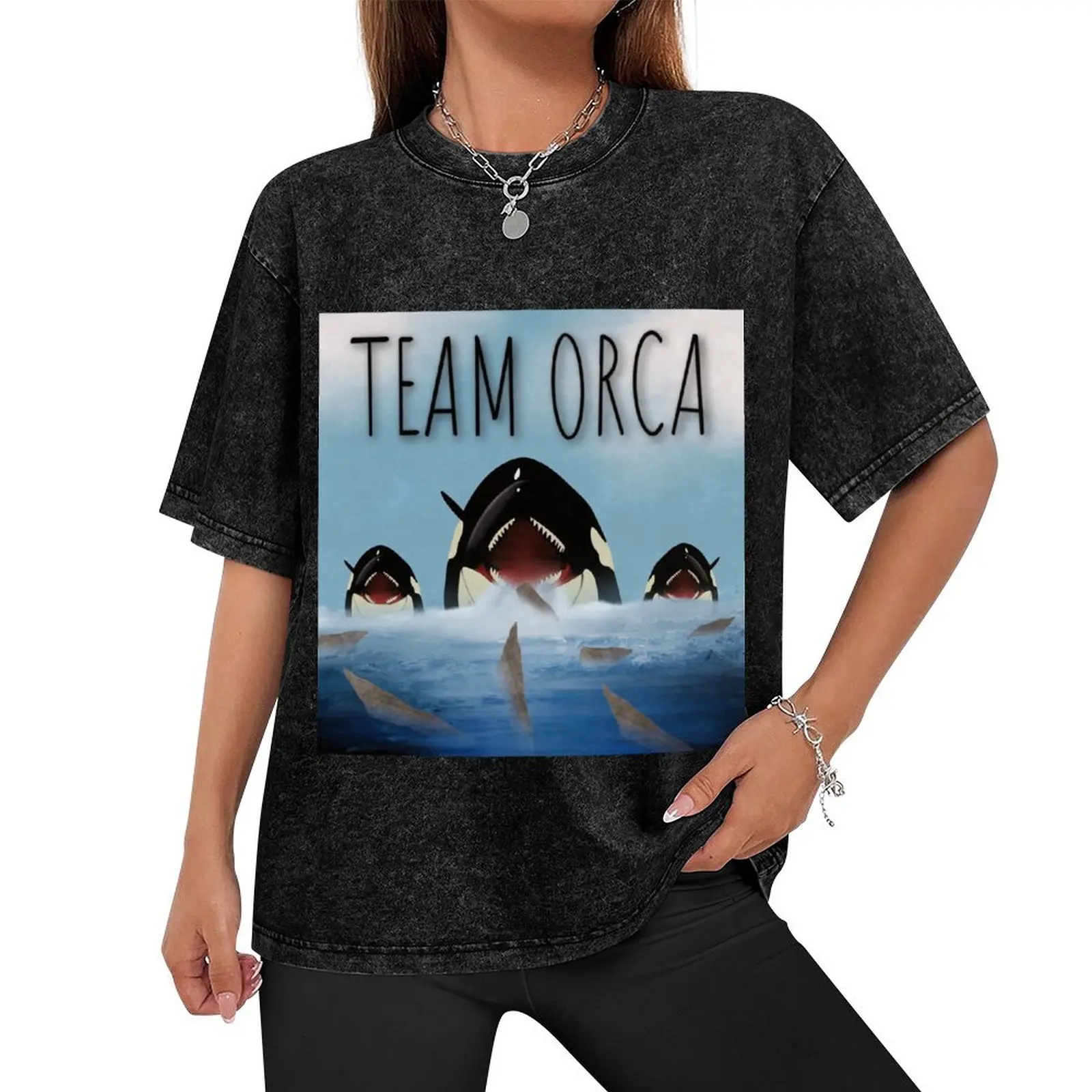 Team Orca T-Shirt hippie clothes customs vintage clothes graphic tee shirt mens t shirts casual stylish