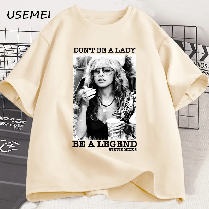 

Don't Be A Lady Be A Legend T-Shirt Women Men Music Concert Tee Shirt Harajuku Cotton Short Sleve Round Neck Tshirt Mens Clothes