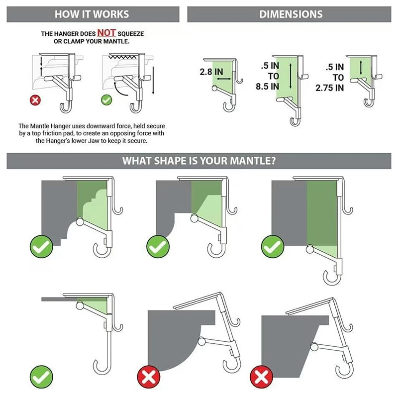أحدث شماعة إكليل لتخزين عيد الميلاد لعام 2025 مع طول قابل للتعديل للروايات، بسمك يصل إلى 8.5 بوصة #2