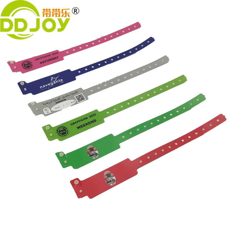 DDJOY Paper Wristbands Arm Bands for Events Neon WristBands Lightweight Colored Wristbands Concert Party Wristbands Adhesive