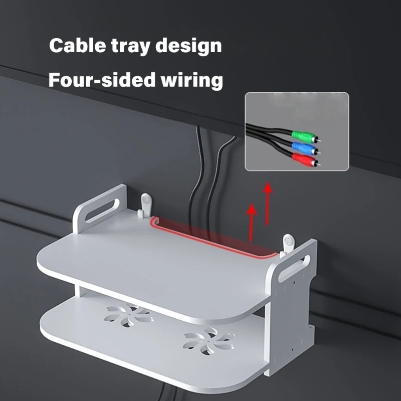 Support ventilé pour le bâtiment permanent en PVC du planificateur câbles électroniques télétravail