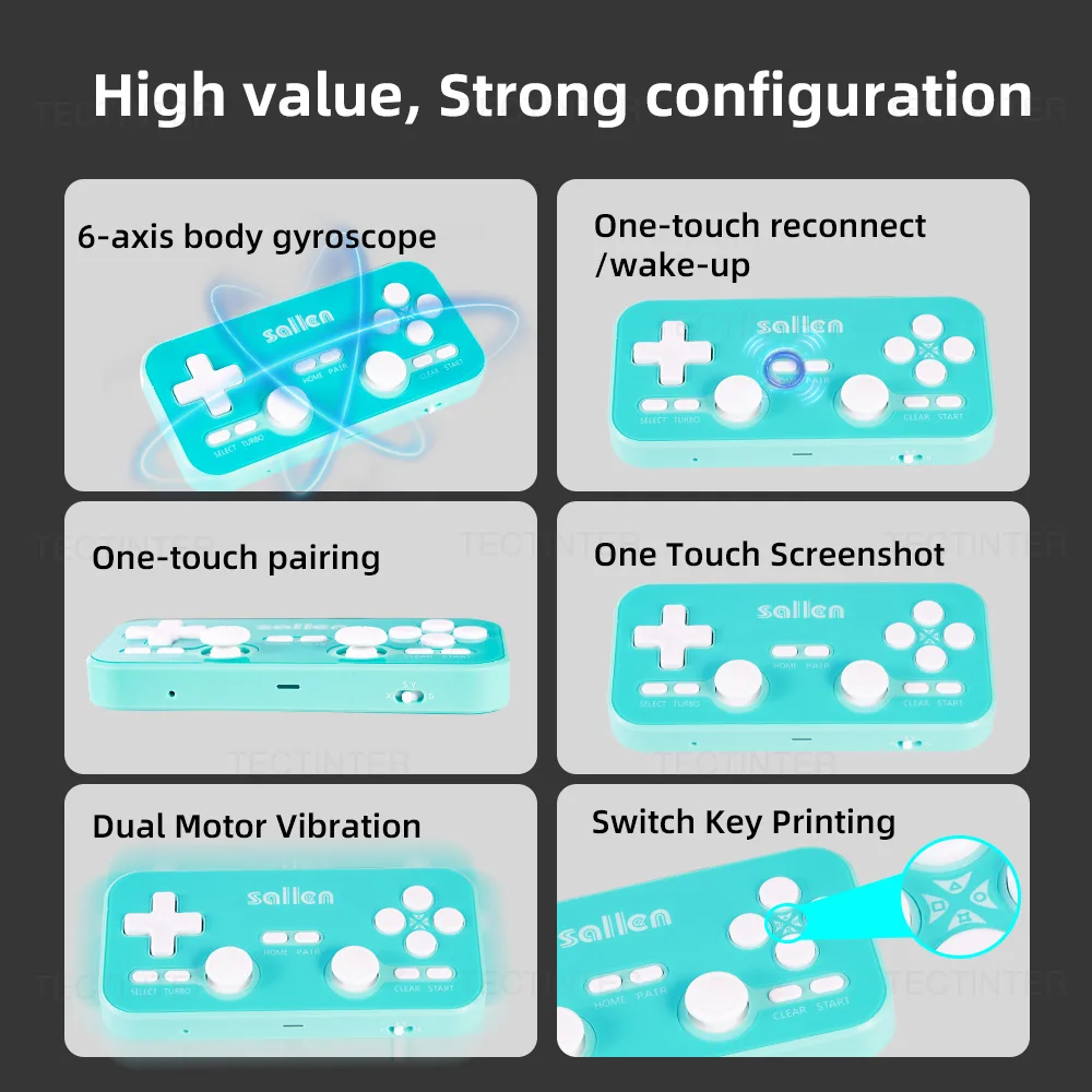 لوحات ألعاب لاسلكية 2.4G لنينتندو سويتش/2 وحدة تحكم محمولة لنظام أندرويد/IOS/WIN 10/PS3/TV Box/Steam Deck ملحقات الألعاب