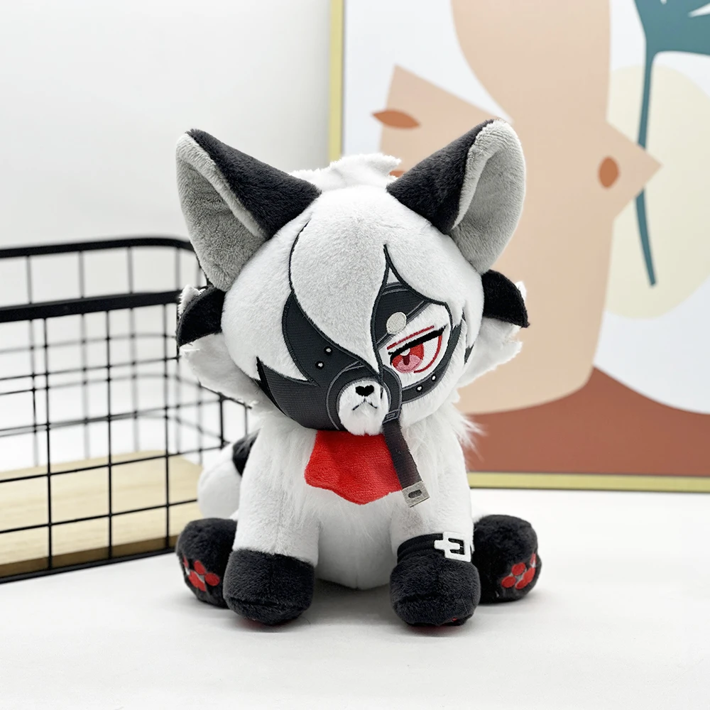 29cm Black & White Anime Plush Toy - Soft Character with Red Eye & Intricate Details - Perfect for Collectors & Fans