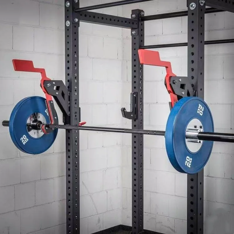 Squat Rack Barbell Hook Self Return Design Auxiliary Device Bodybuilding Hook for Bodybuilding Comprehensive Fitness Gear