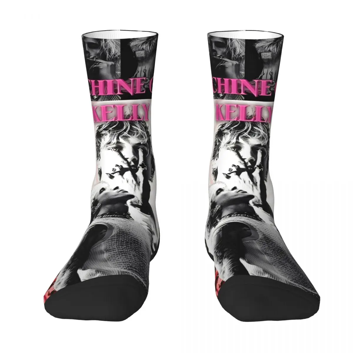 MGK Machine Gun Kelly Rapper Socks Modern Stockings Autumn Non-Slip Adults Men Socks Soft Breathable Outdoor Sports Socks