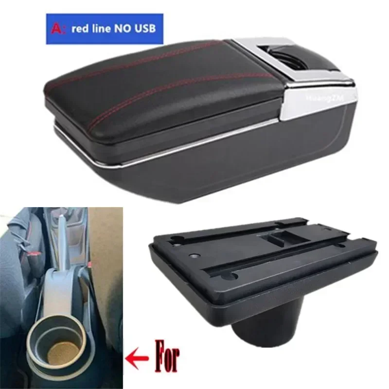 Accoudoir de voiture pour Seat Ibiza, boîte de rangement centrale, rénovation intérieure avec USB, a