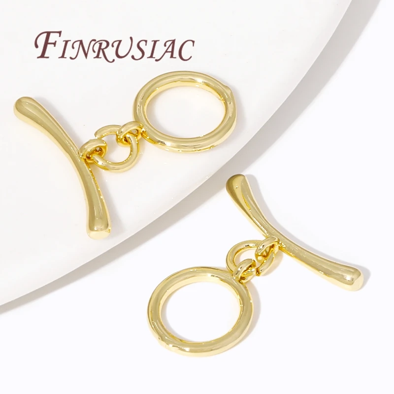 

тоглы для бижутерии/Застежка-переключатель для изготовления ювелирных изделий, круглые переключатели из латуни с покрытием из 18-каратного золота, для самостоятельного изготовления ожерелий/браслетов, 2 вида