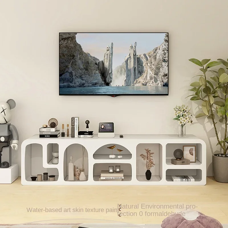 ZL Cave Cabinet TV  Living Room Side  Display  Cream Style Storage